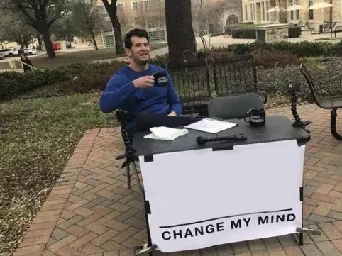 Change My Mind meme about Transparent Labs