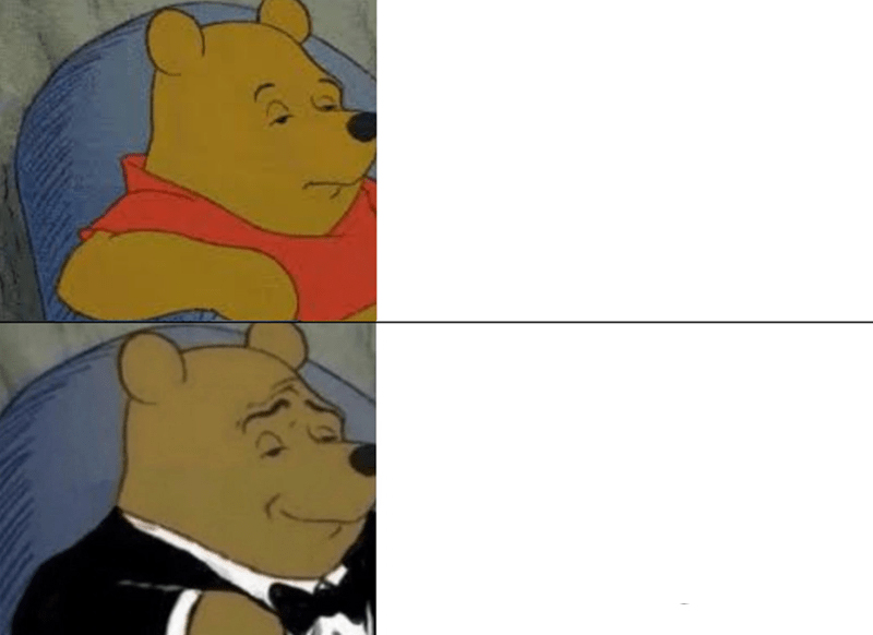 Tuxedo Winnie The Pooh meme about Transparent Labs